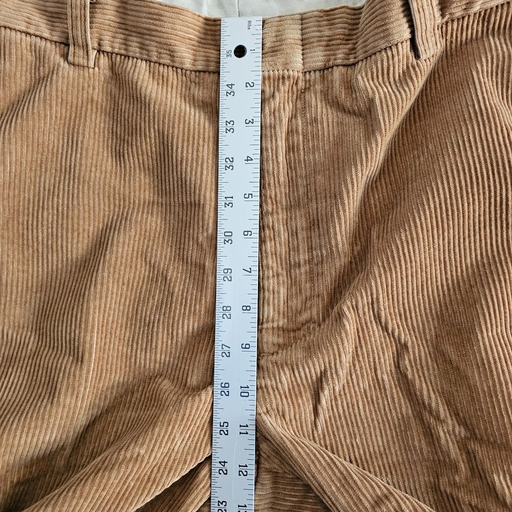 Orvis Corduroy Pants 40x25.5 Tan Wide Wale Straight Leg Trousers Casual Rugged - Picture 8 of 8